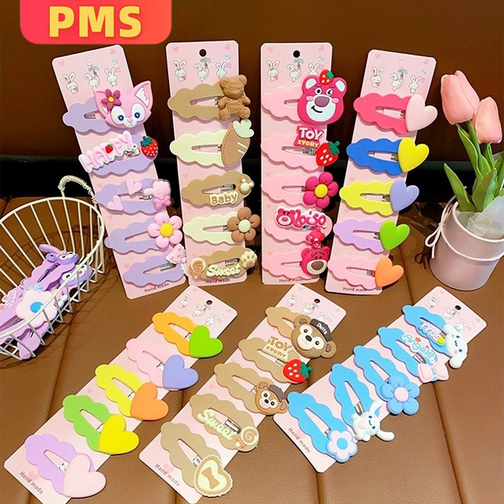 POPmaker Jepit Rambut Anak Kartun Lucu 5pcs