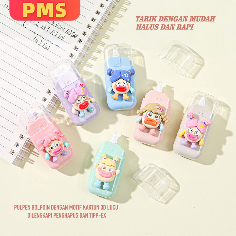 POPmaker Tipe X 6 Pcs Correction Tape 3D Lucu