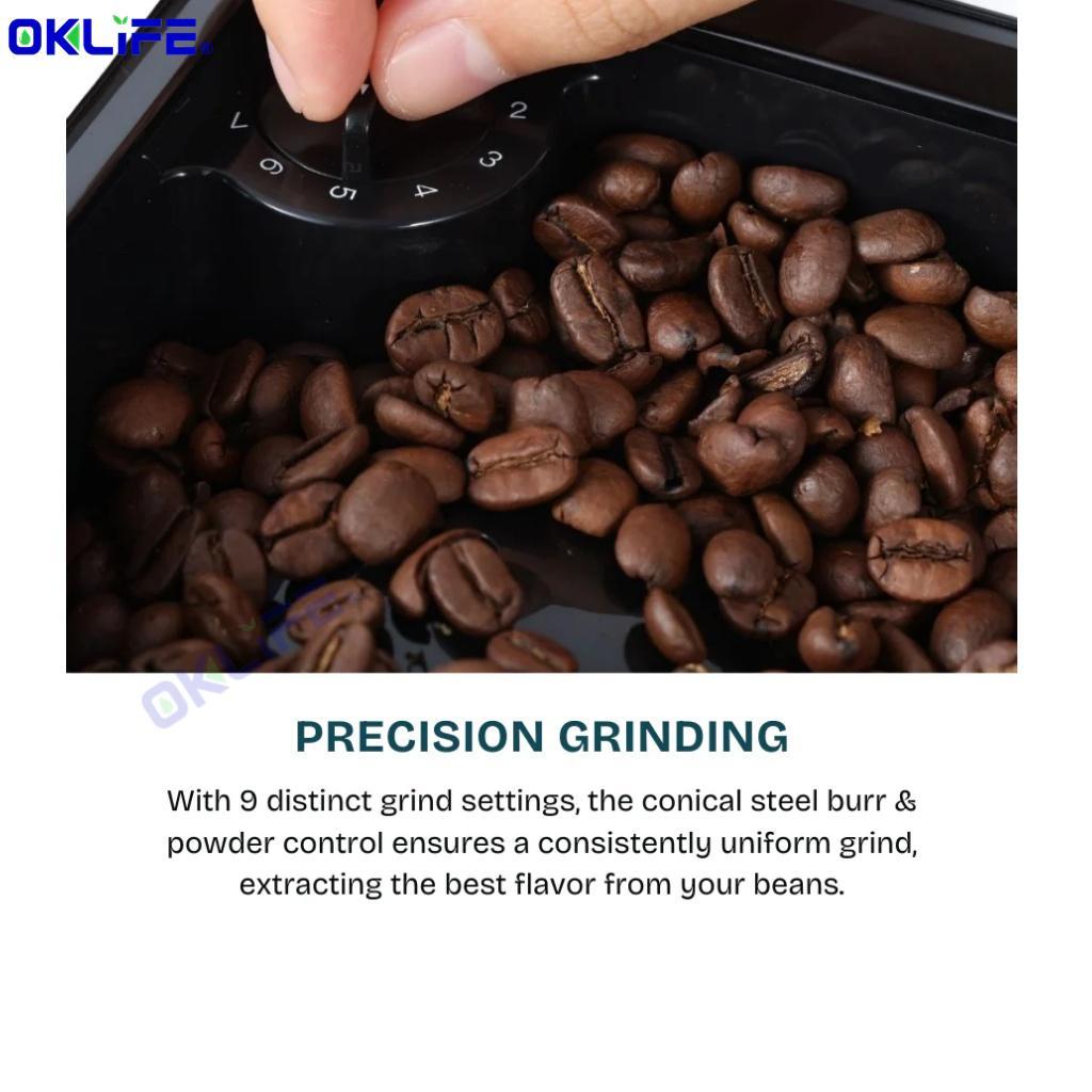 KITH FCM-TM MIA Fully Automatic Coffee Machine Fully Automatic Espresso Machine with Built-In Milk Frother for view 9