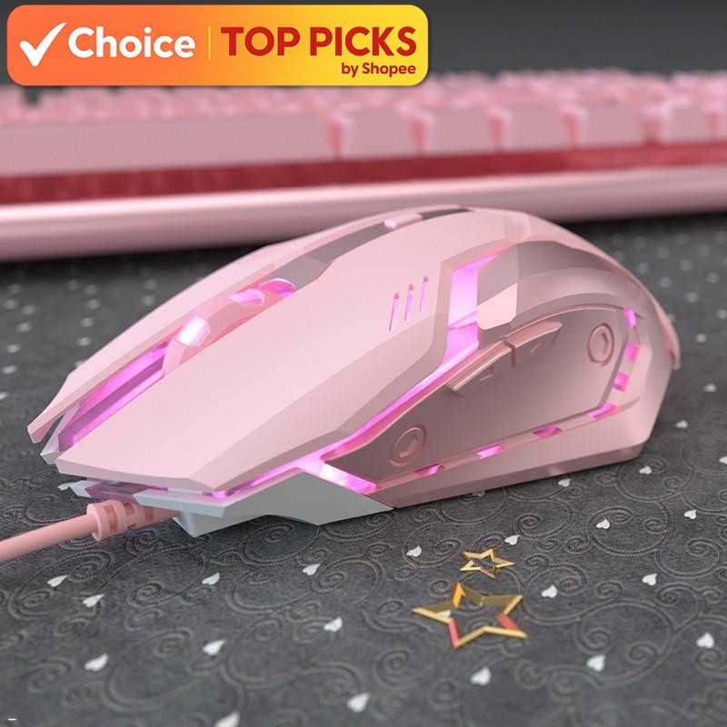 Adjustable LED Wired Gaming Mouse – Silent Click, Optical USB Mouse for ...