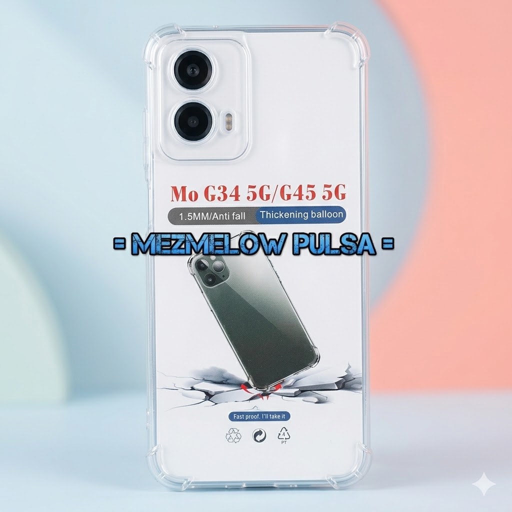 Softcase Silikon Transparant Casing Caseng Softcase MOTO G45 5G / MOTO G34