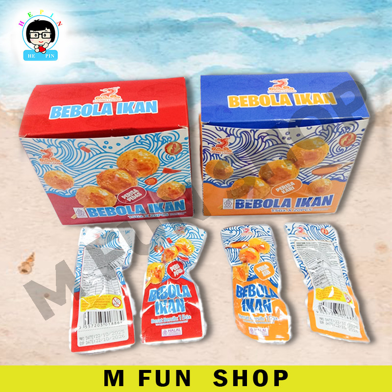 Loong Loong Fish Ball Snack – Bebola Ikan Spicy & Curry Flavor (15g × ...