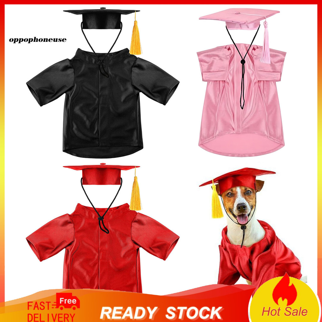 Pet Graduation Cap Elegant Dog Graduation Dress Pet Graduation Costume ...