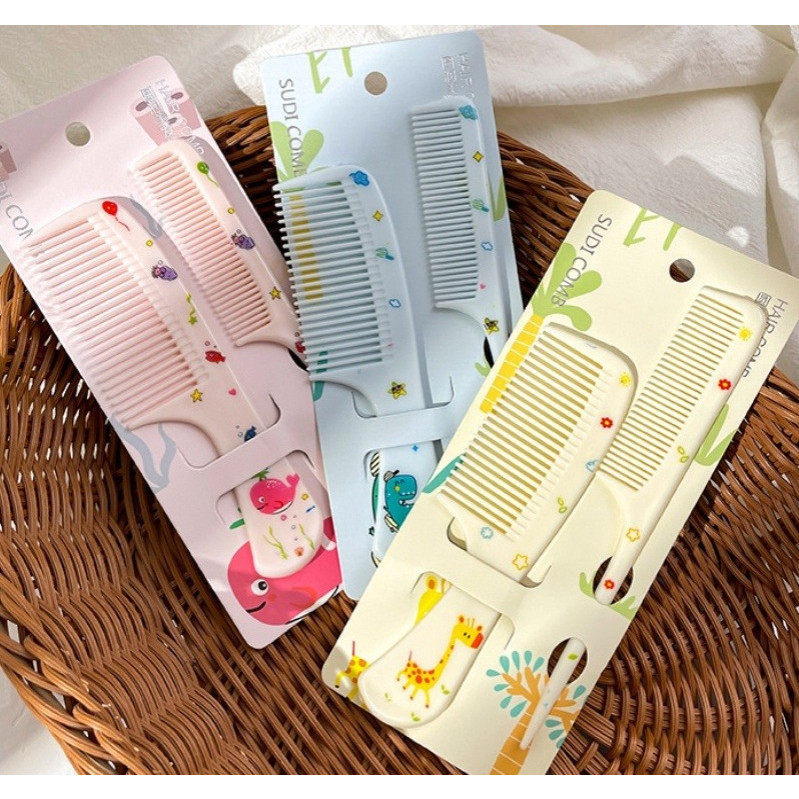 POPmaker Sisir Anak 2in1 Karakter Lucu Aman Lembut - Gambar 4