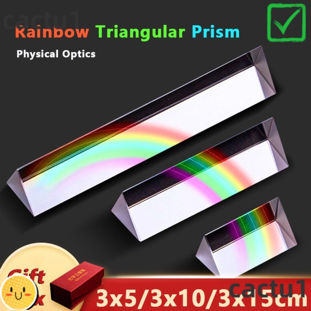 CACTU Physical Optics Prism, Prism Design Optical Glass Rainbow ...