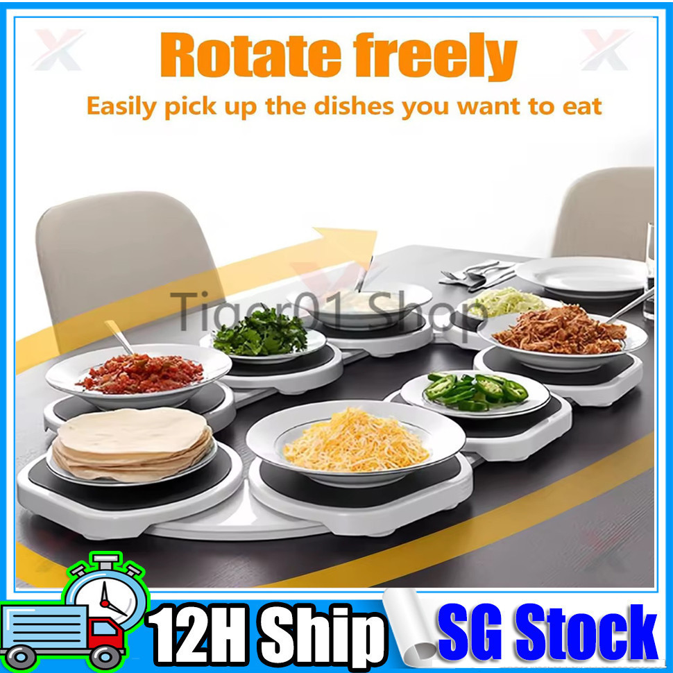 【SG STOCK】 Dining Table Lazy Susan Rotating Tray | Turntable Organizer ...