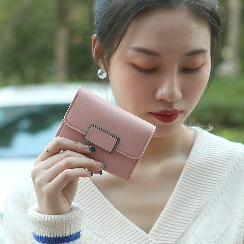 POPmaker shop Dompet Wanita Pendek / Dompet Lipat Import - Model Minimalis yang Elegan dan Praktis 117C COD - Gambar 4
