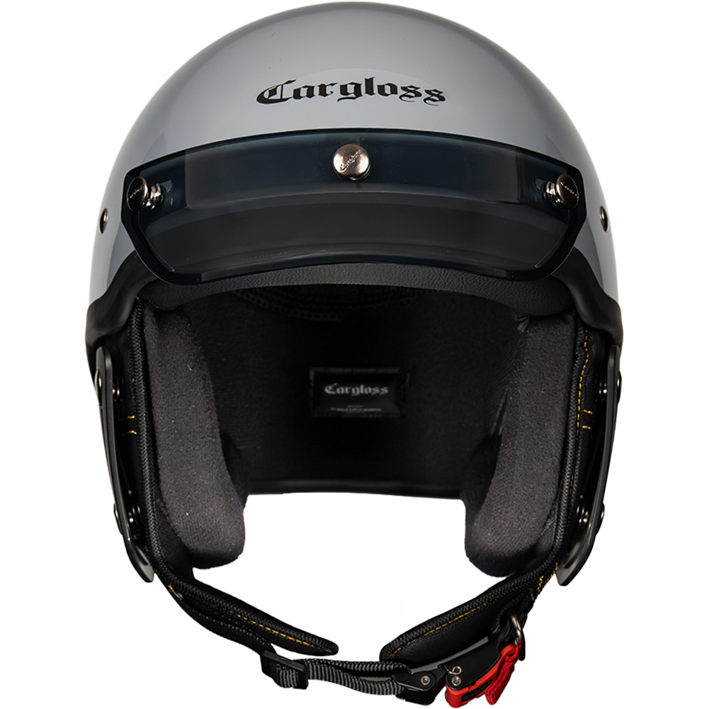 Cargloss CFS Chips Retro Helm Half Face - Dark Grey - Gambar 4