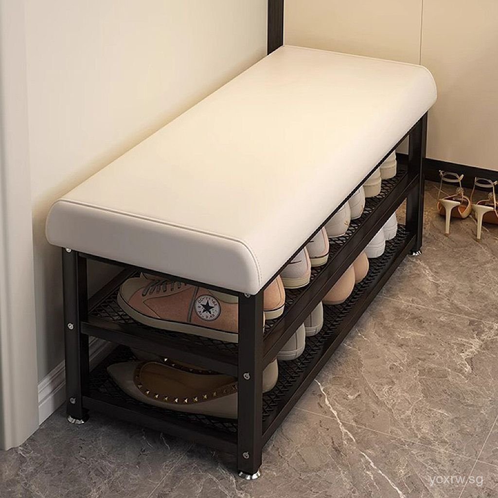 Shoe Changing Stool Shoe Rack Entryway Storage Stool Entrance Shoe ...