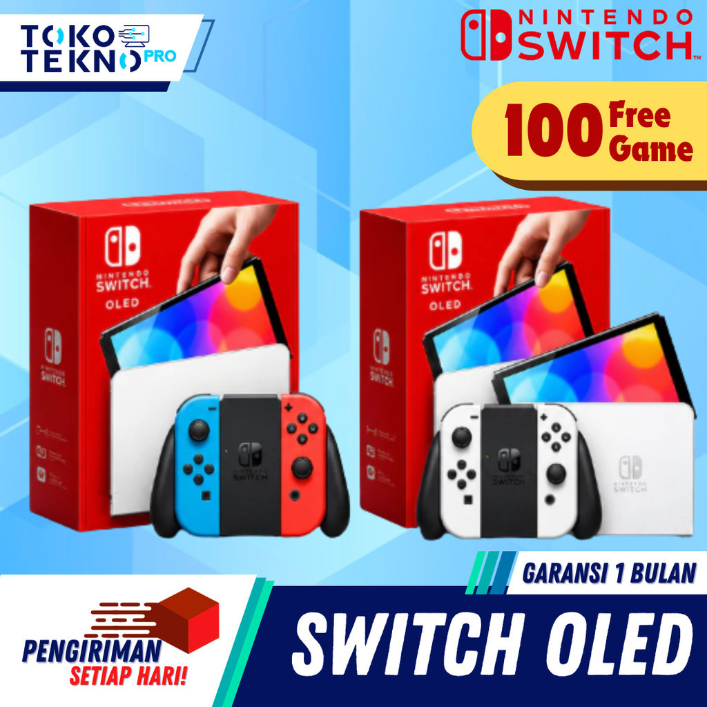 Nintendo Switch OLED Neon / White CFW 128GB 256GB 512GB FULL GAMES Custom Firmware