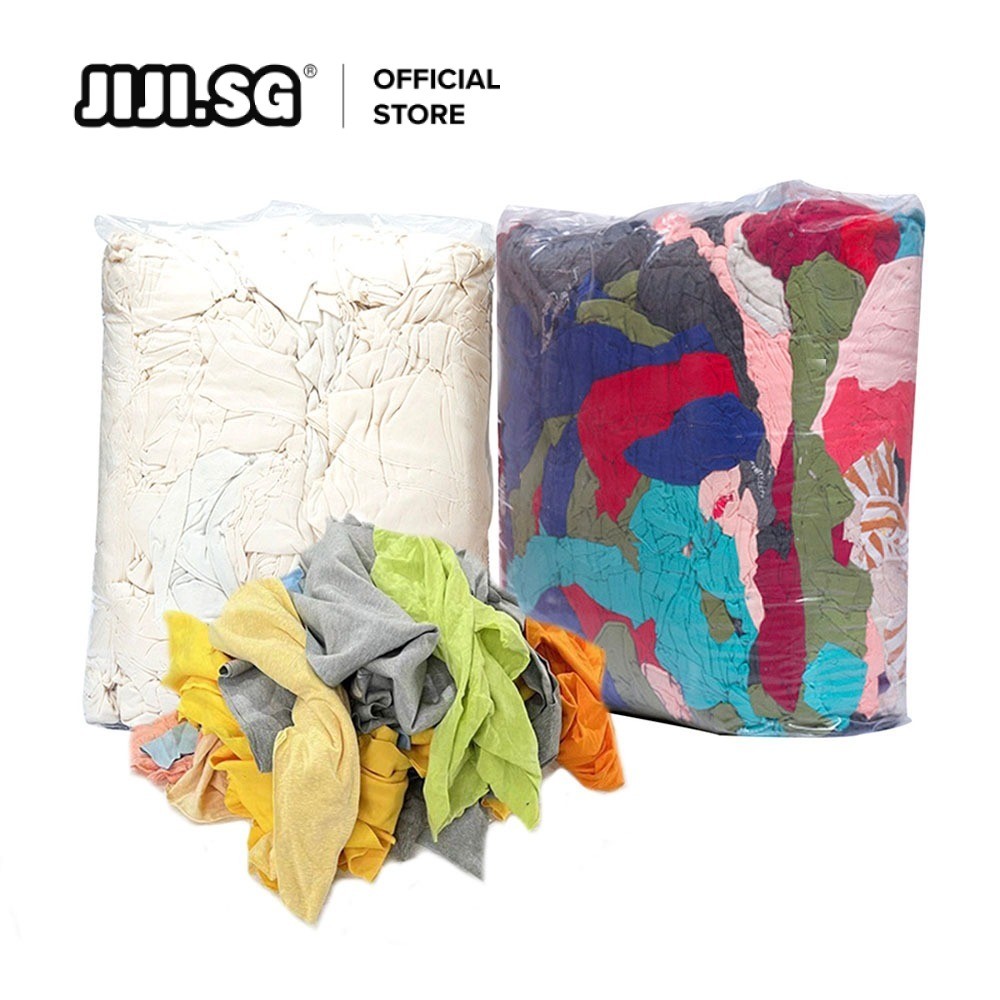 (JIJI.SG) Cotton Rag 20kg - Bulk / Cleaning Cloths / Industrial ...
