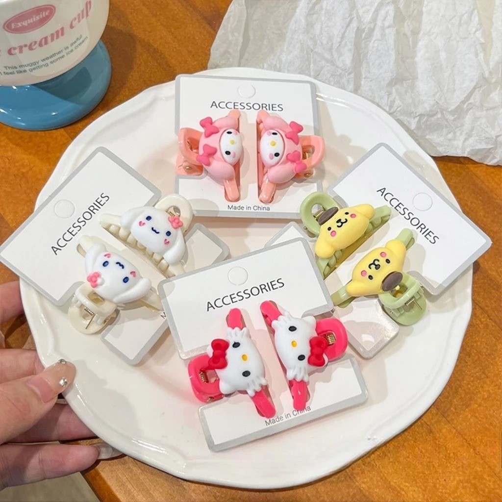 POPmaker Jepit Rambut Anak Kuromi 2 Pcs Cute Aman - Gambar 3
