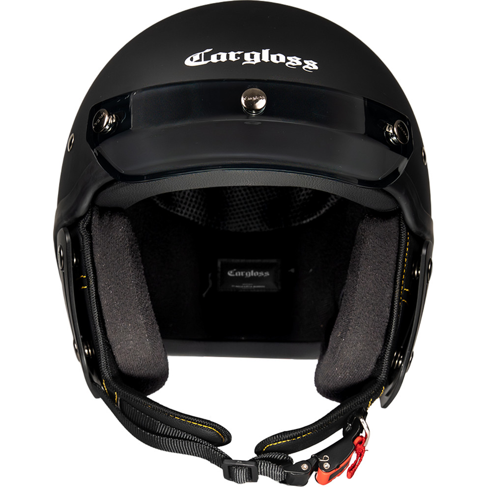 Cargloss CFS Chips Retro Helm Half Face - Black Doff - Gambar 4