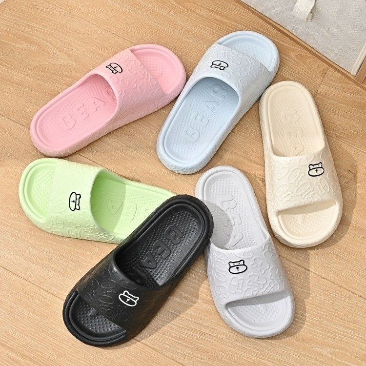 POPmaker shop Sandál Slop Indoor / Sendal Rumah Model Beruang - Anti Slip, Nyaman, dan Desain Kartun yang Lucu COD - Gambar 4