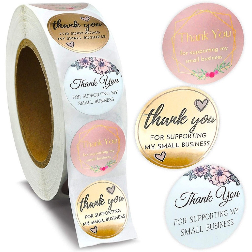 POPmaker Shop Stiker Thank You 500 Pcs COD - Gambar 2