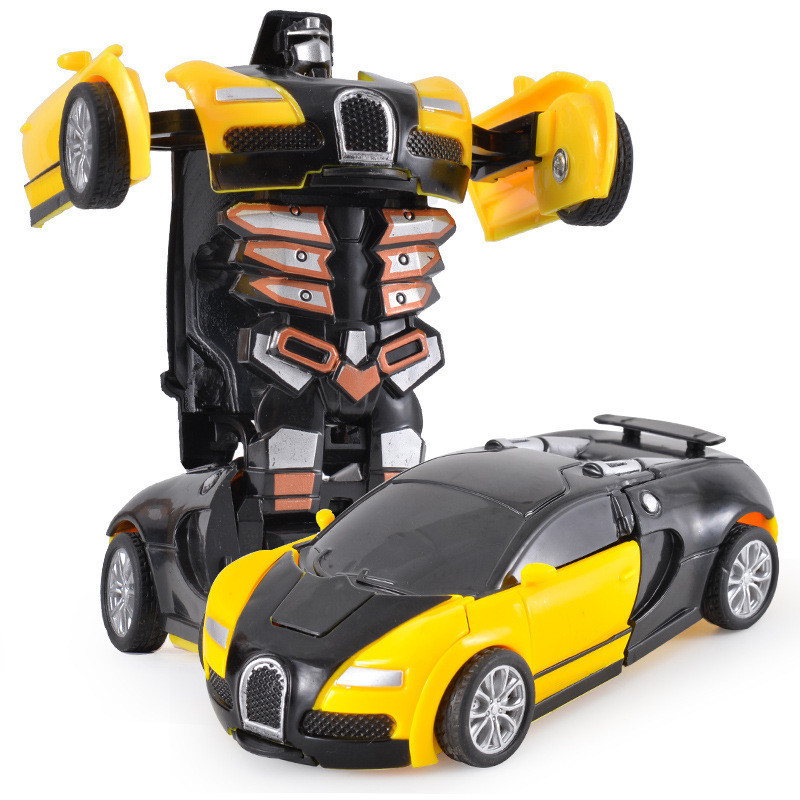 Children Toy Car Inertial Collision Deformation Car Boy Educational Car ...