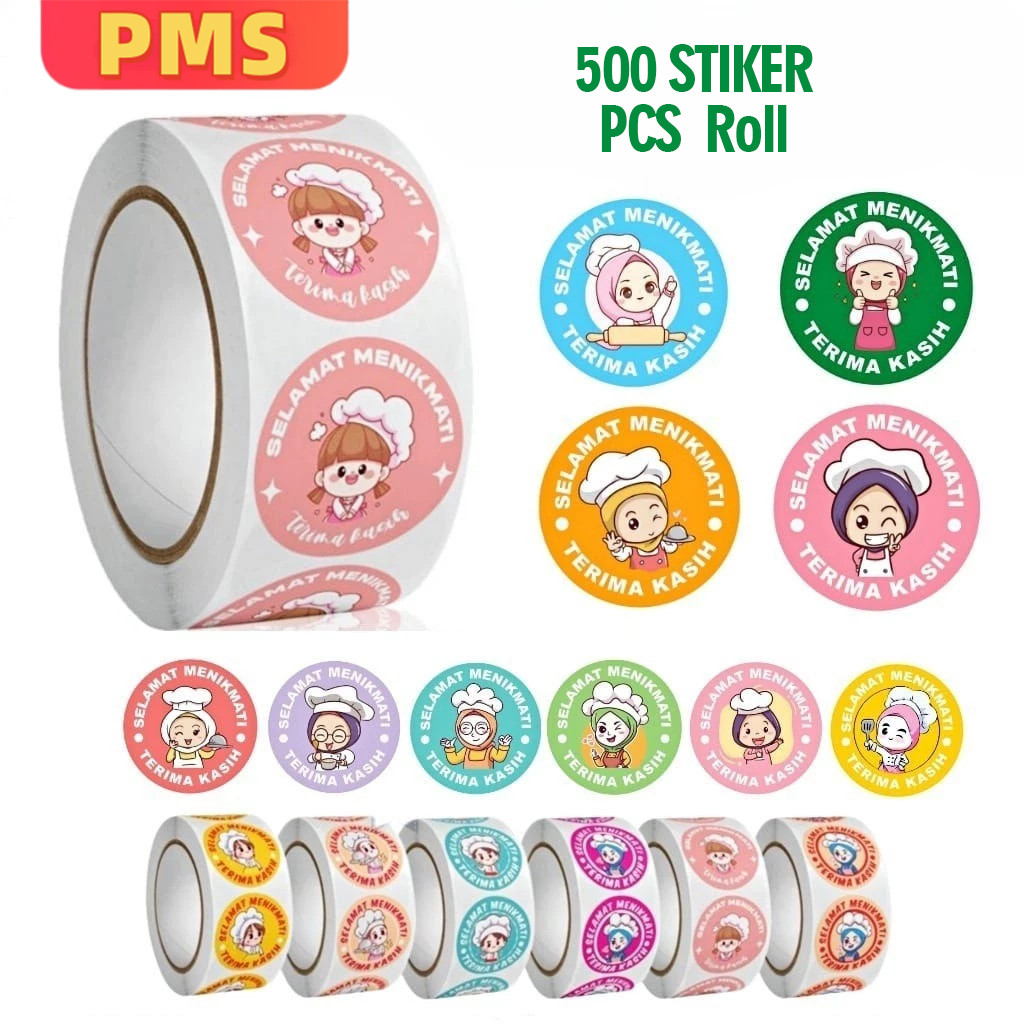 POPmaker Stiker Terima Kasih 500pcs Untuk Kuliner