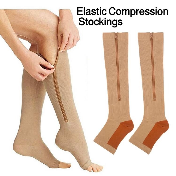 Best Price Elastic Compression Stockings/【Soft And Comfortable】Open-toe ...