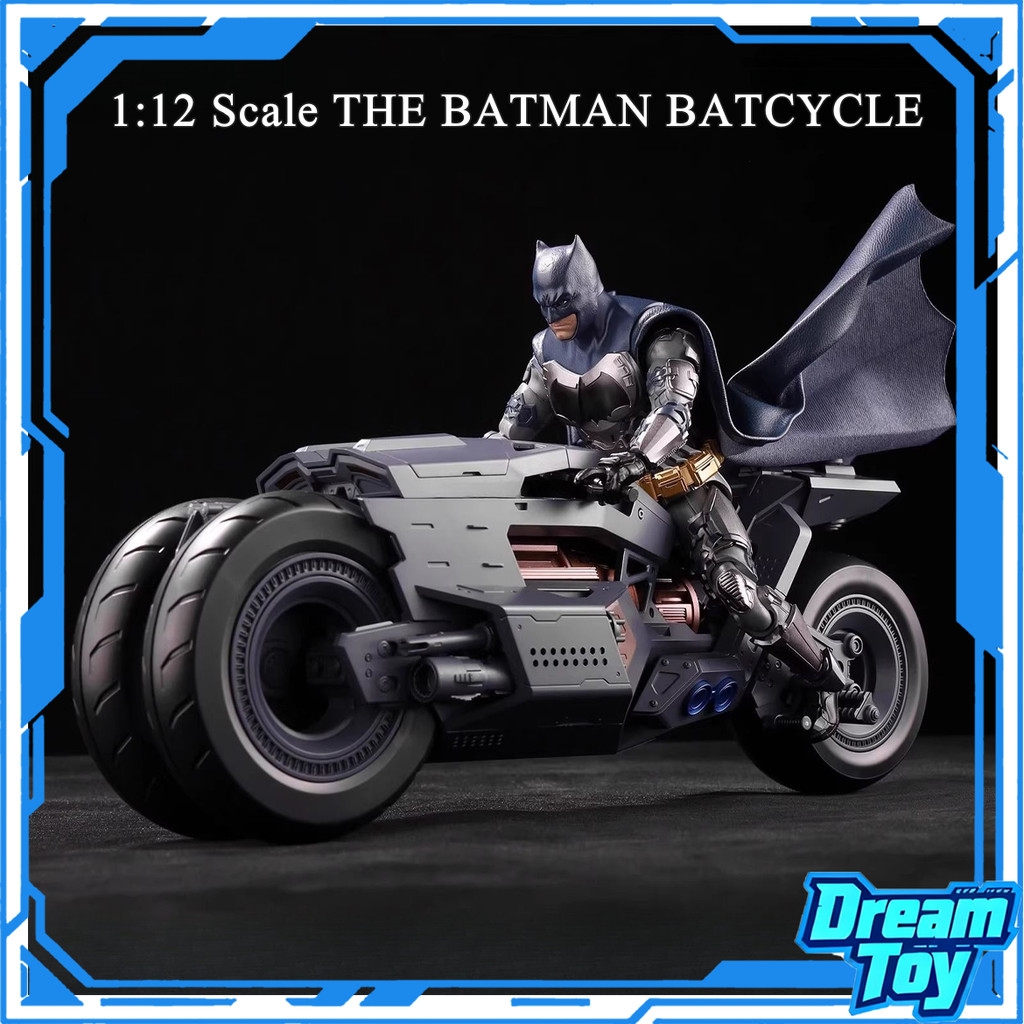 THE BATMAN BATCYCLE 1:12 Scale The Flash Batman Assembly Model Kit ...