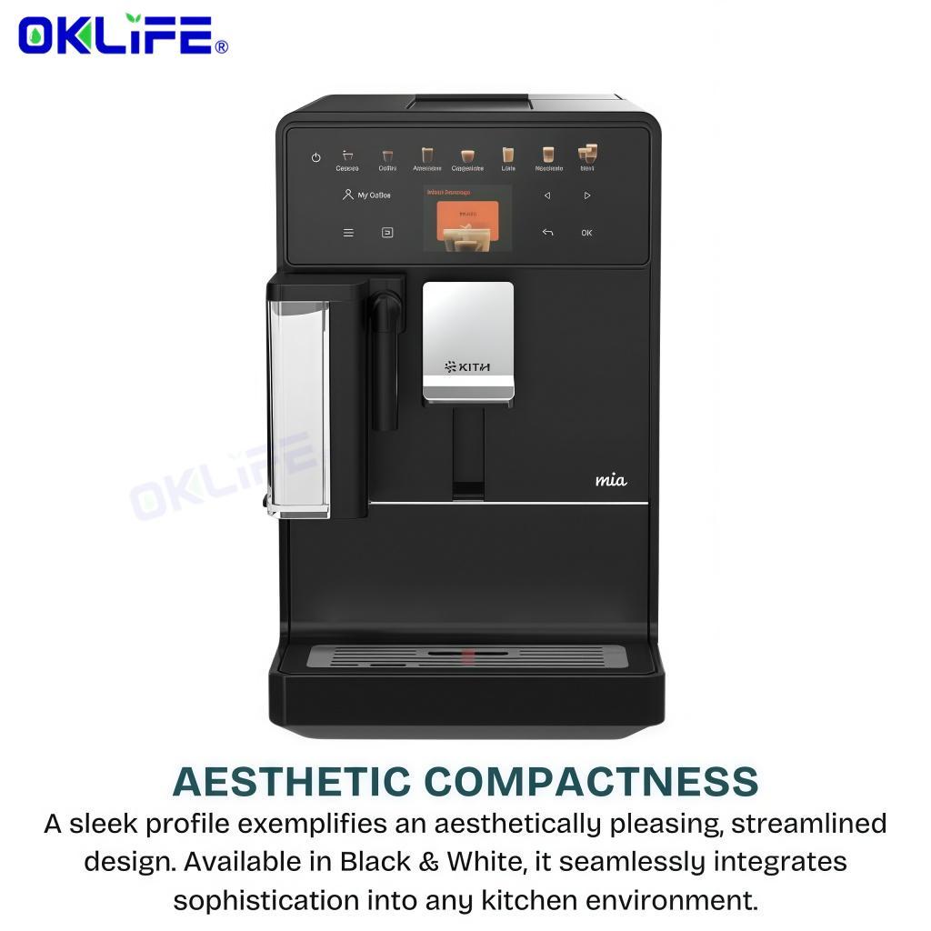 KITH FCM-TM MIA Fully Automatic Coffee Machine Fully Automatic Espresso Machine with Built-In Milk Frother for view 4