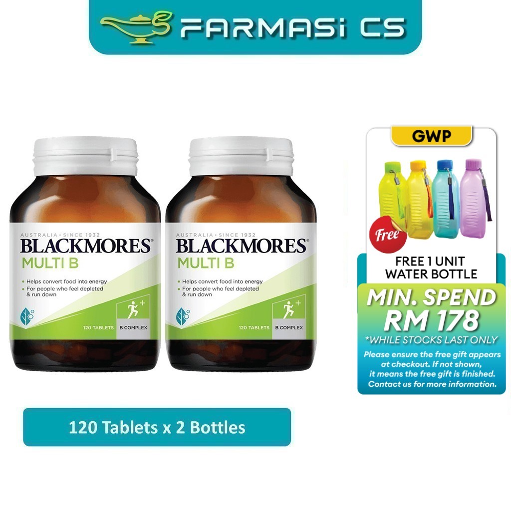BLACKMORES Multi B 120 Tablets x 2 Bottles (TWIN) EXP:01/2028 [ Vitamin ...