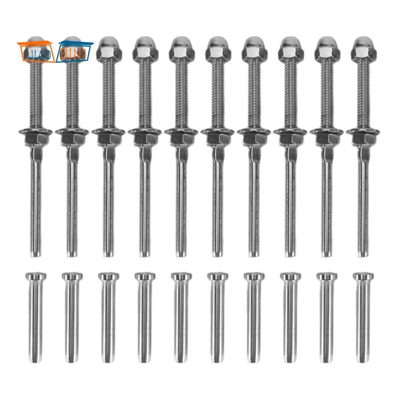 Threaded Bolt And Pedal Ball Cable Railing Kit End Fitting 0.32 Cm,T316 ...
