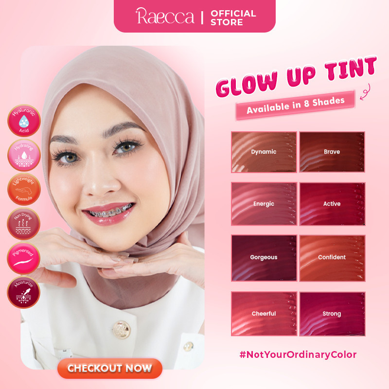 Raecca Glow Up Tint / Merah Jingga Official - Gambar 2