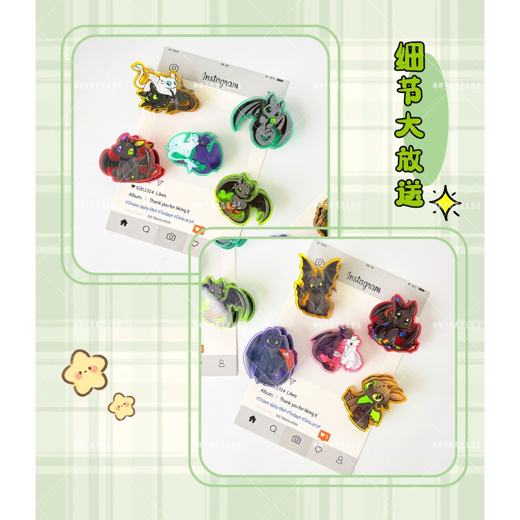 Toothless cartoon high-face-value double-sided thick acrylic PP folder ...