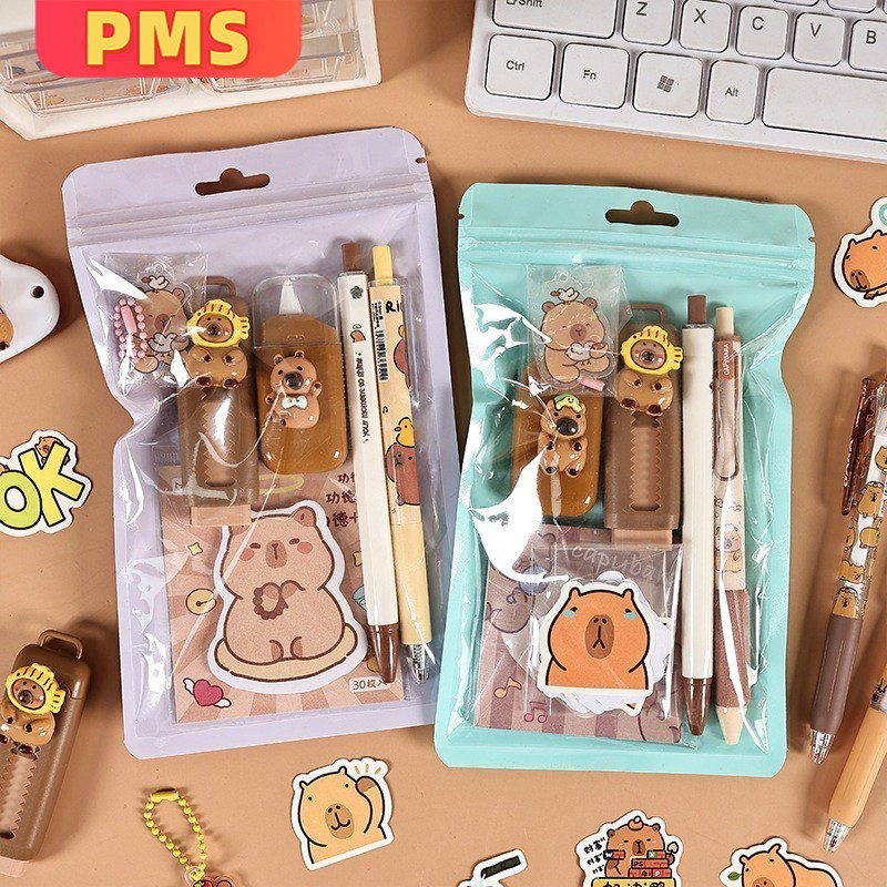 POPmaker Shop Set Alat Tulis Capybara Choco Cute