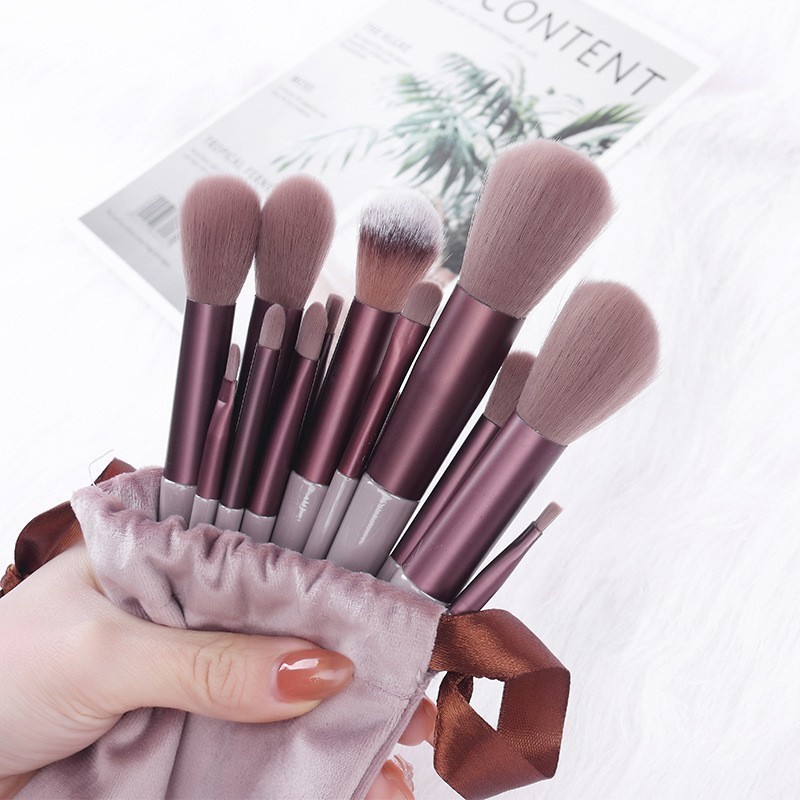 POPmaker Shop Brush Makeup Set 13 Pcs Profesional - Gambar 2