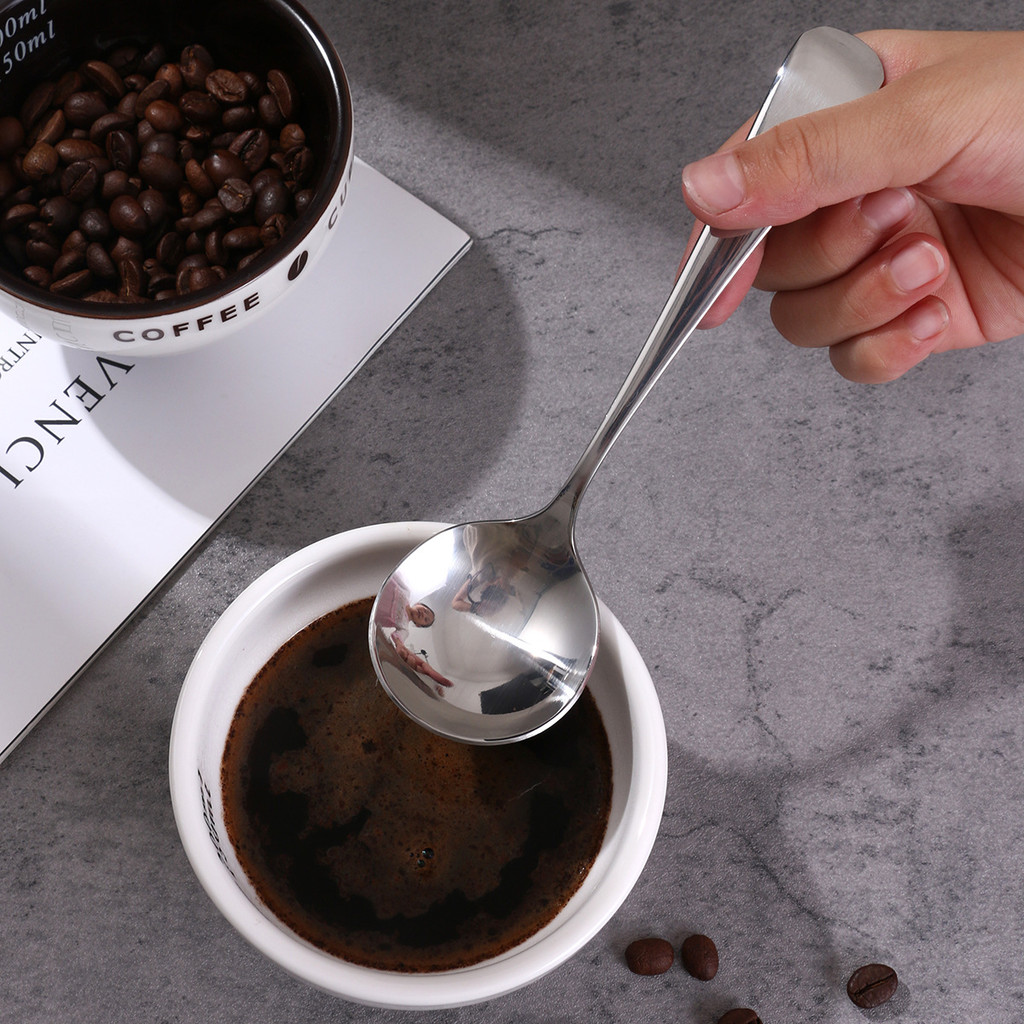 【SG】Coffee Cupping Spoon 304 Stainless Steel SCA-Style Tasting Spoon ...