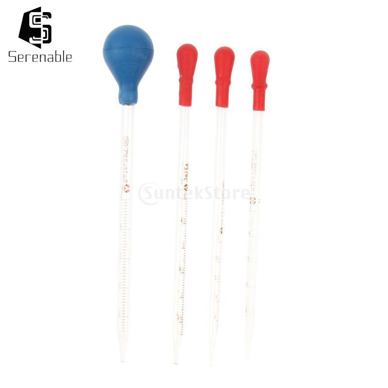[Serenable] Laboratory Chemistry 1-5ml Thick Glass Pipette Dropper With ...