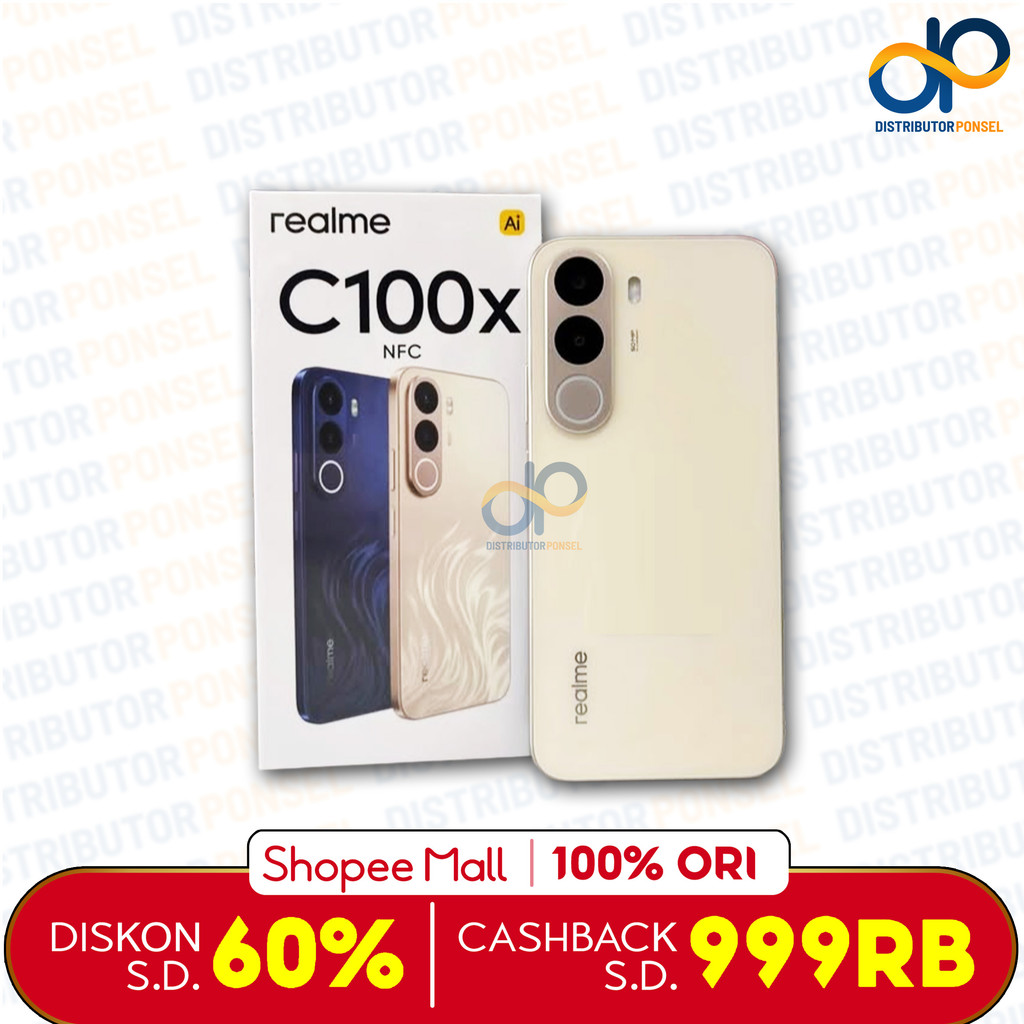 Realme C100X 4G 6/128GB 6/256GB C 100 C 100X Garansi Resmi Not C85