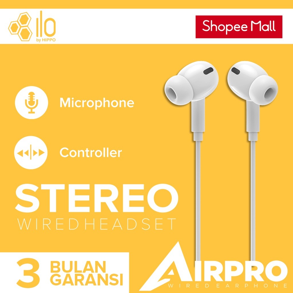 Hippo Airpro Handsfree Stereo Clear and Powerfull - Gambar 2