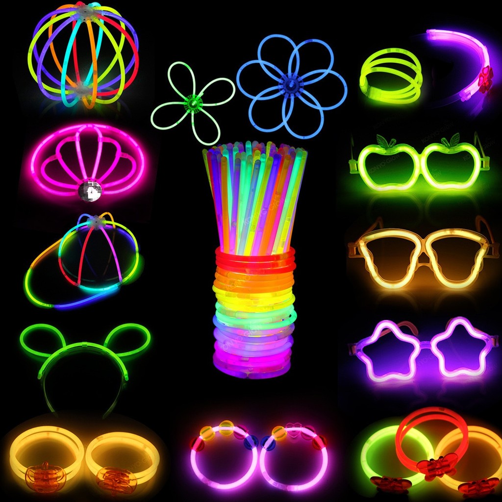 【SG Ready Stock】LED Glow Sticks Party Props Neon Light Up Bracelets ...