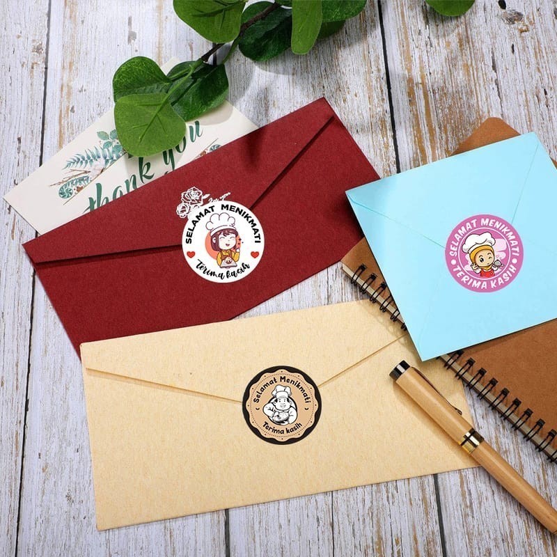 POPmaker Stiker Terima Kasih 500pcs Untuk Kuliner - Gambar 4