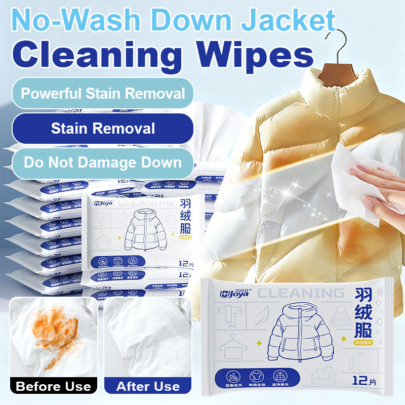 【Quick Stain Removal/No Rinse/Portable】Down Jacket Cleaning Wipes/Stain ...