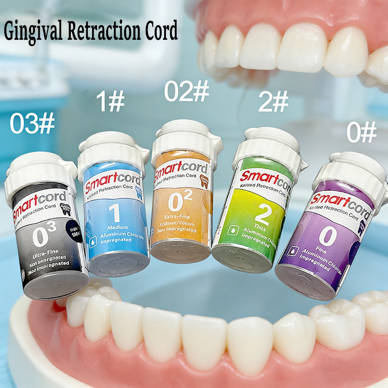 Dental Thread Disposable Gingival Retraction Cord Knitted Cotton Gum ...