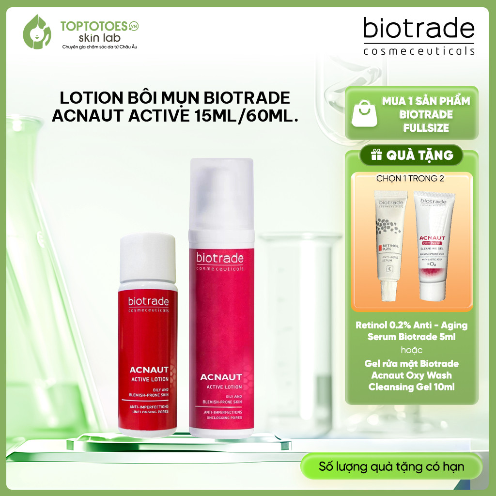 [IMPORTED PRODUCTS] Biotrade Acnaut Active acne Lotion reduces swelling ...
