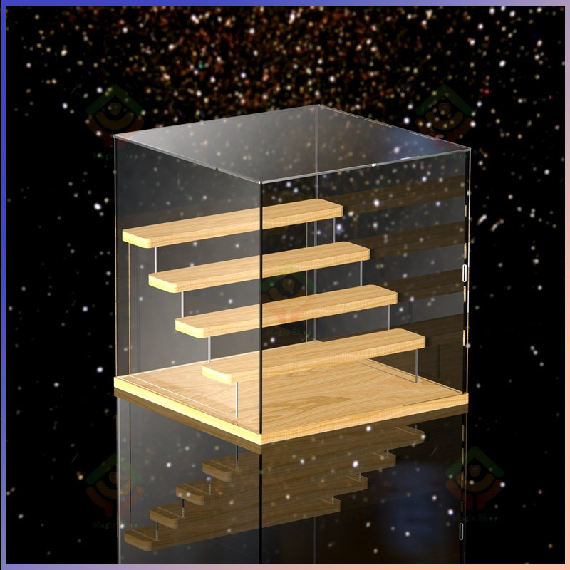 Blind Box Storage Display Stand Figurine Step Dust Cover Acrylic ...