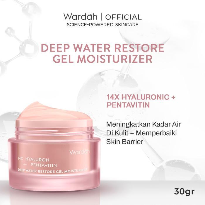 [PRE-ORDER] Wardah 14X Hyaluron + Pentavitin Deep Water Restore Gel Moisturizer
