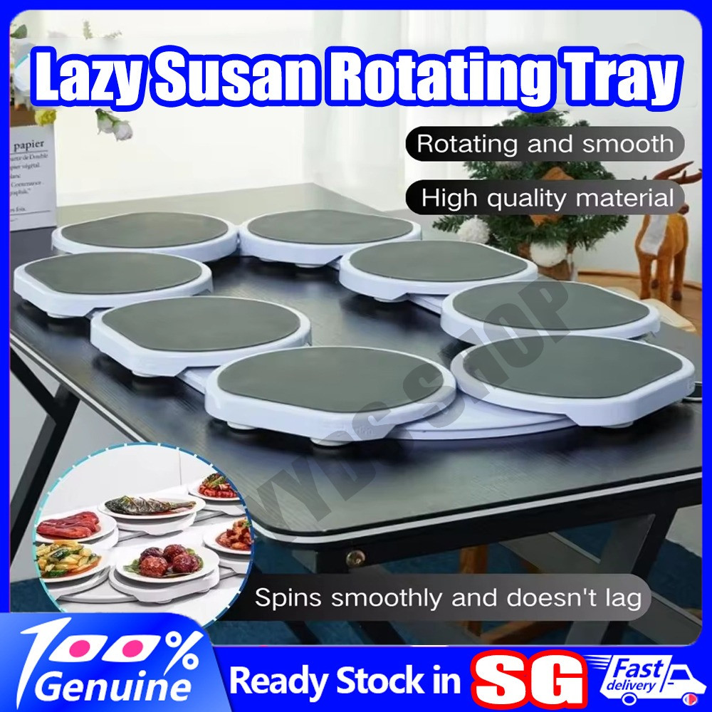 【SG Stock】 Lazy Susan Rotating Tray Turntable Food Display Rack 360 ...