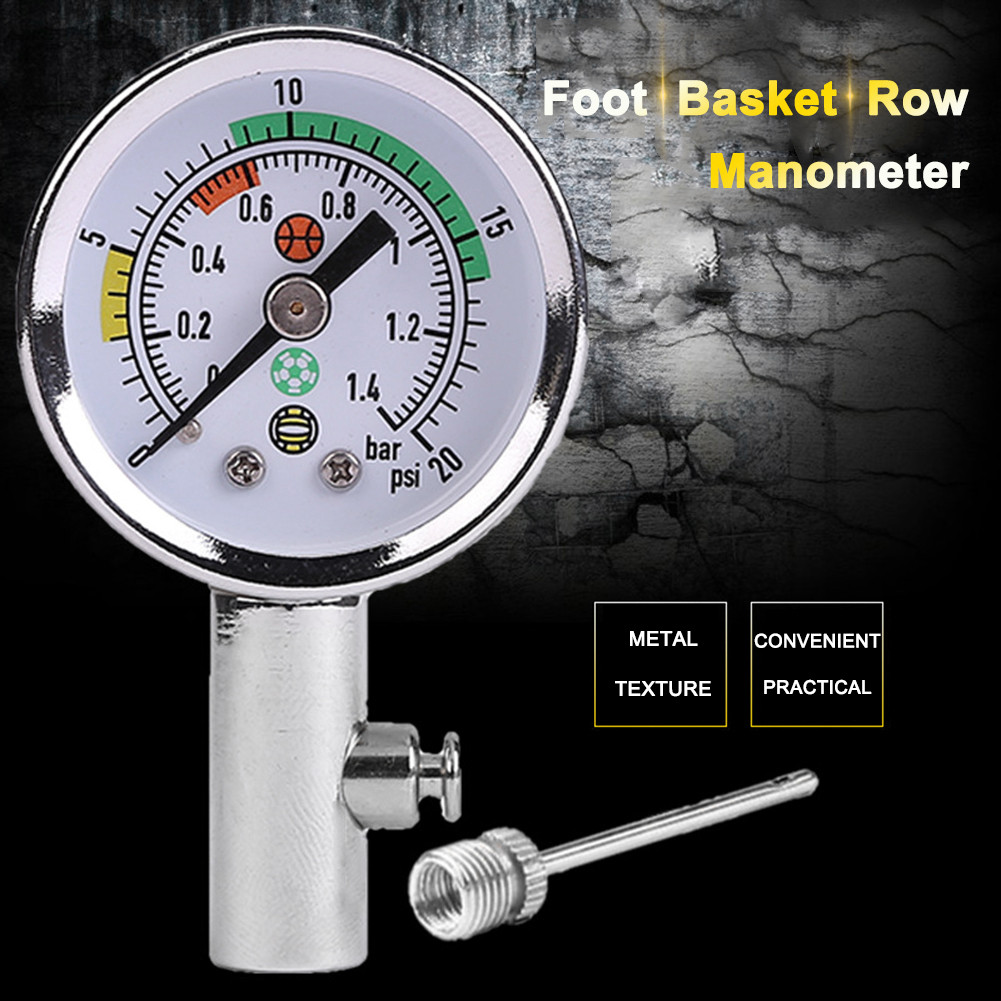 Ball Pressure Gauge Inflatable Basketball Barometers Sport Measuring ...