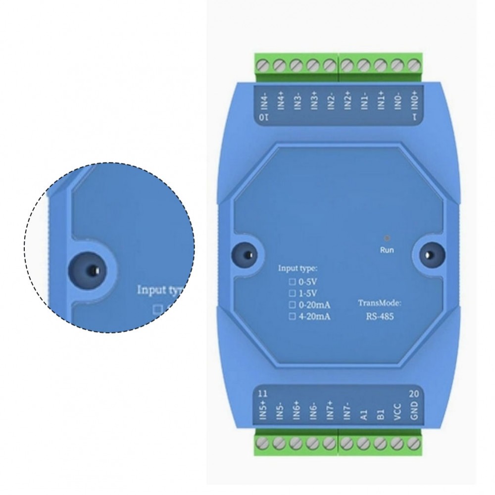 8 Channel Analog Input Signal Module with RS485 Output for Industrial ...