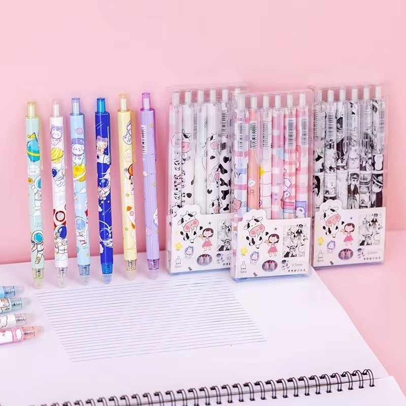 POPmaker Shop H643 Set Pulpen Gel 6pcs Karakter Lucu - Gambar 4