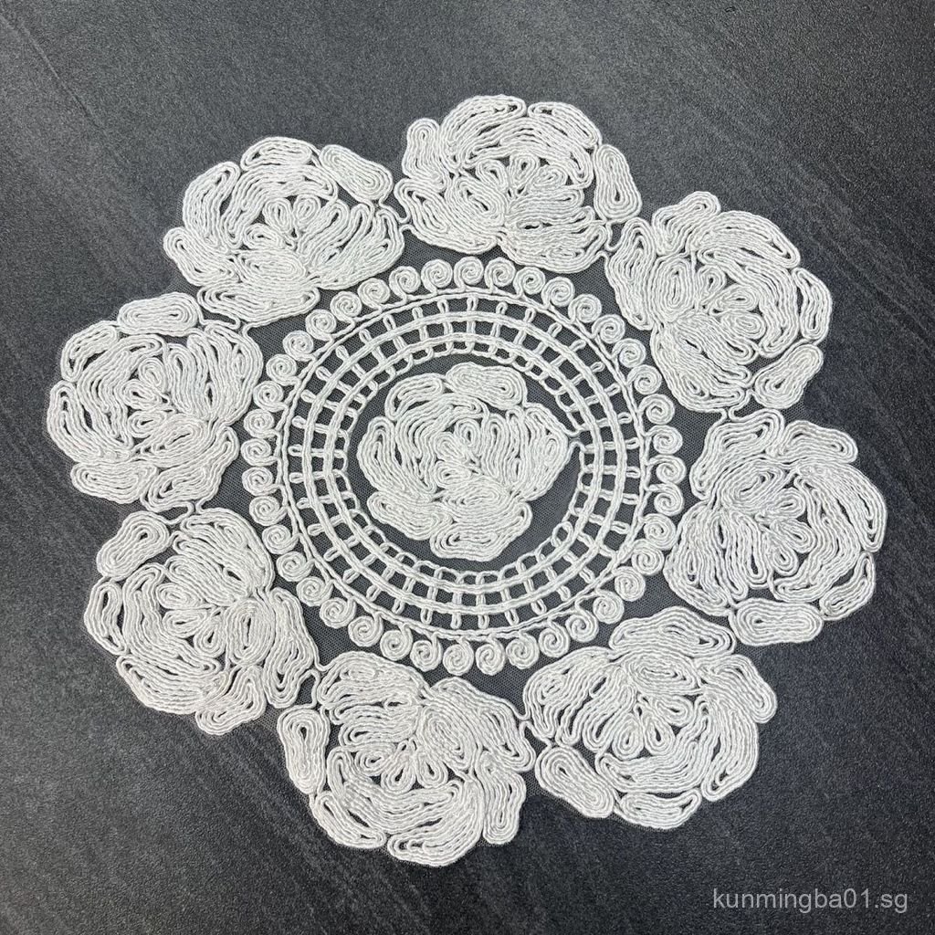 White Lace Placemat Tea Cup Tea Set Vase Mat | Shopee Singapore