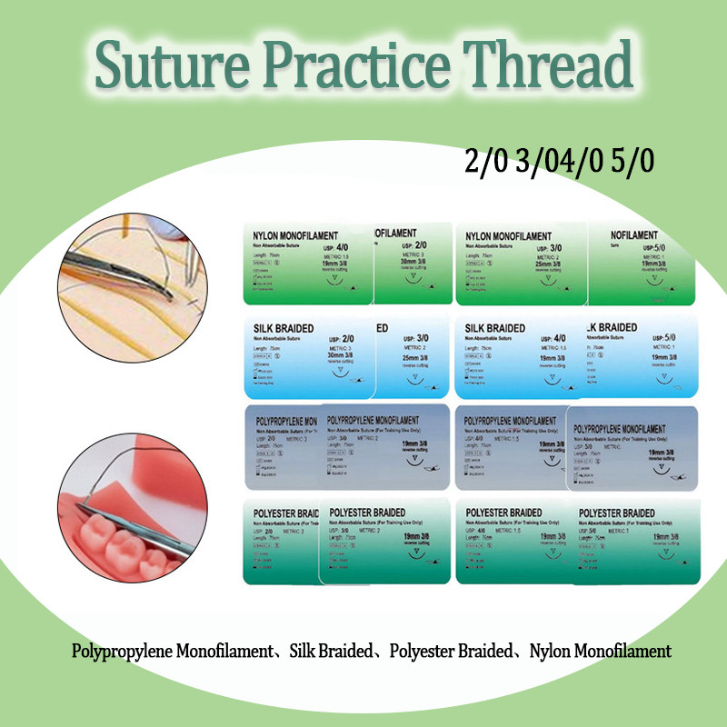 Monofilament Needle Suture Nylon Silk Polypropylene Polyester Suture ...