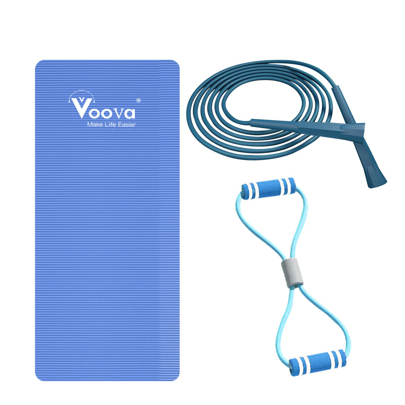 VOOVA Home Workout Set Yoga Mat Skipping Band - Gambar 4