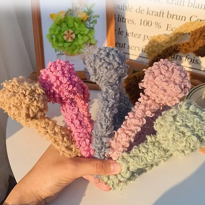 POPmaker Bando Bear Bulu Korea Plush Wanita - Gambar 3
