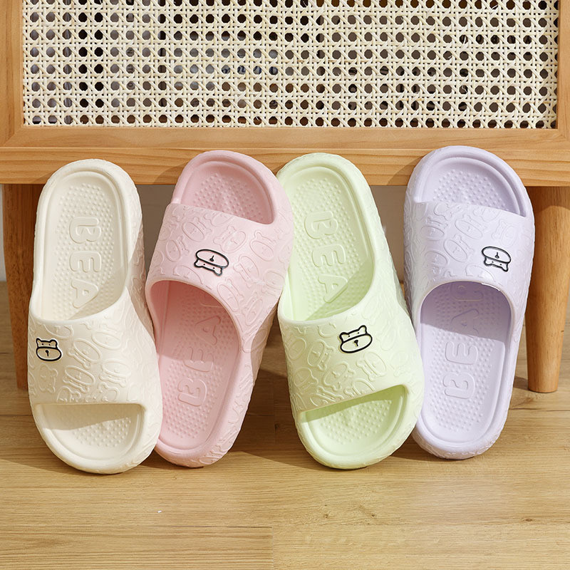POPmaker shop Sandál Slop Indoor / Sendal Rumah Model Beruang - Anti Slip, Nyaman, dan Desain Kartun yang Lucu COD - Gambar 2
